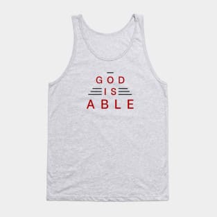 God Is Able | Christian Typography Tank Top